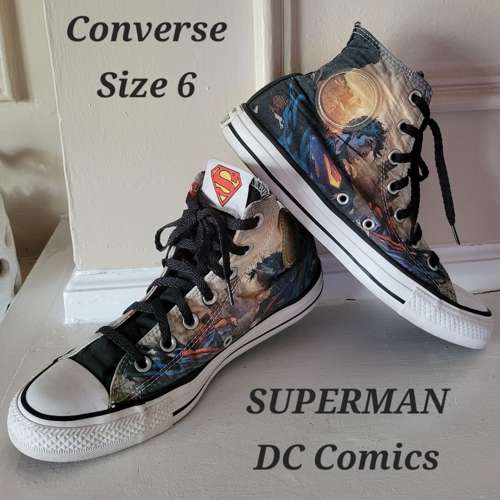 Converse Chuck Taylor All Star Superman DC Comics Hi Top Sneaker Men Size 6